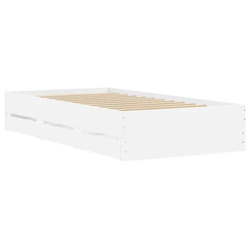 Okvir kreveta s ladicama bez madraca bijeli 90x200 cm - Bijela 90 x 200 cm Cijena