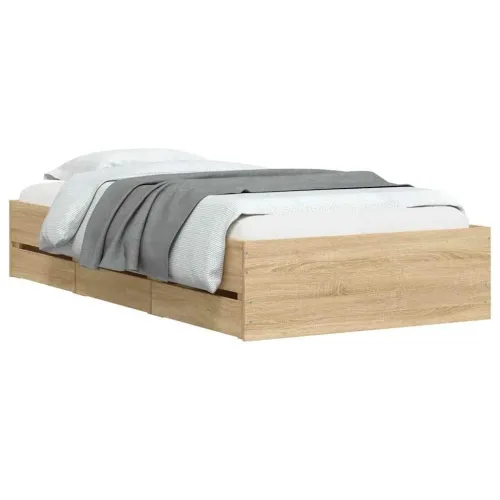 Okvir za krevet s ladicama boja hrasta 90x200 cm - Sonoma hrast 90 x 200 cm Cijena