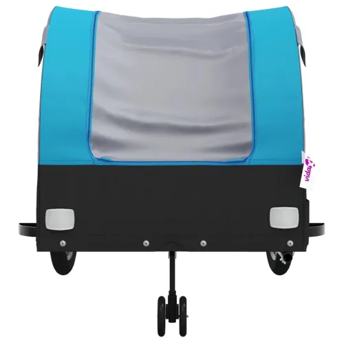 Prikolica za bicikl crno-plava 45 kg željezna - Plava 68 x 133 x 68 cm Cijena