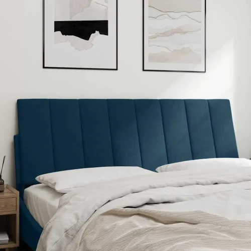 Jastuk za uzglavlje Hanko plavi 120 cm baršunasti - Plava 120 cm Cijena