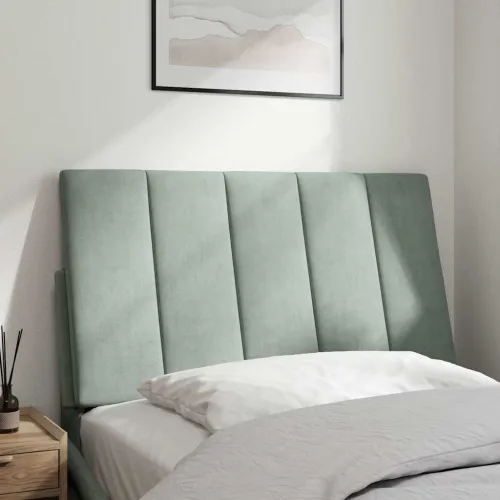 Jastuk za uzglavlje Hanko svjetlosivi 80 cm baršunasti - Svjetlosiva 80 cm Cijena