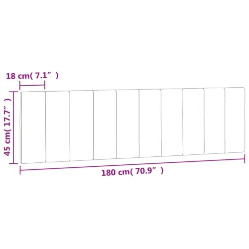 Jastuk za uzglavlje Hanko svjetlosivi 180 cm baršunasti - Svjetlosiva 180 cm Cijena