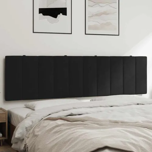 Jastuk za uzglavlje Hanko crni 180 cm baršunasti - Crna 180 cm Cijena
