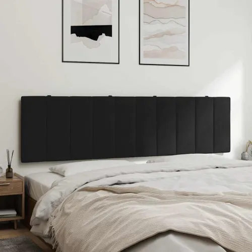 Jastuk za uzglavlje Hanko crni 180 cm baršunasti - Crna 180 cm Cijena