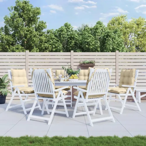 Jastuci za stolice s niskim naslonom 6 kom bež tkanina Oxford - Bež 6 Cijena