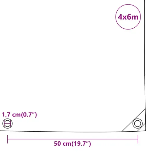 Cerada antracit 4x6 m 650 g/m² - Antracit 4 x 6 m 1 s ušicama Cijena
