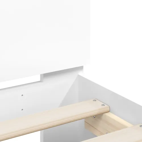 Okvir za krevet s uzglavljem i LED svjetlima bijeli 120x190 cm - Bijela 120 x 190 cm Bijela 120 x 190 cm Cijena