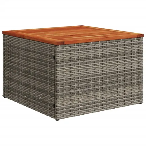 Vrtna garnitura - 7-dijelni set vrtnih sofa sivi od poliratana - Siva 1 Cijena