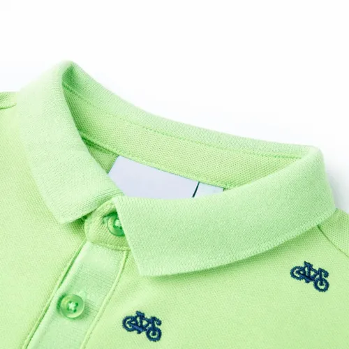 Dječja polo majica neonskozelena 116 - Zelena 116 (5 – 6 godina) Cijena