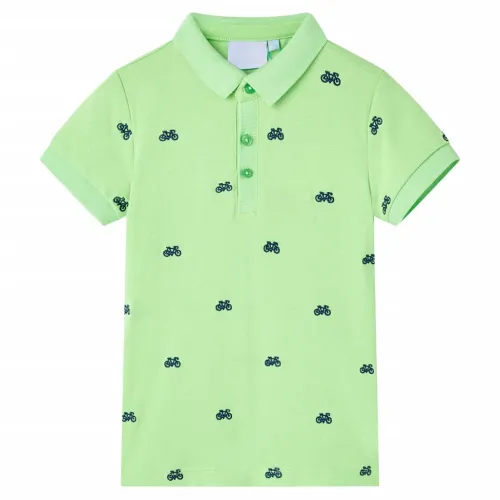 Dječja polo majica neonskozelena 116 - Zelena 116 (5 – 6 godina) Cijena