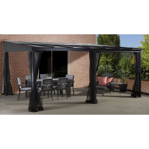 Sojag - Aluminijska Nadstrešnica Barthelemy -&nbsp; 483,5x362,5x240 cm - 17,53 m² - TOP KVALITETA Cijena
