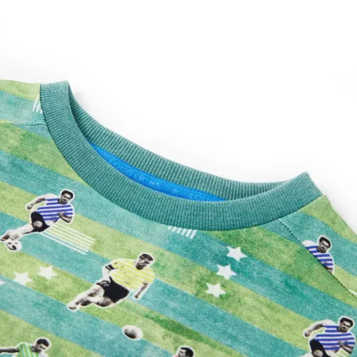 Dječja topla majica svjetlozelena prošarana 116 - 116 (5 – 6 godina) 116 (5 – 6 godina) Cijena