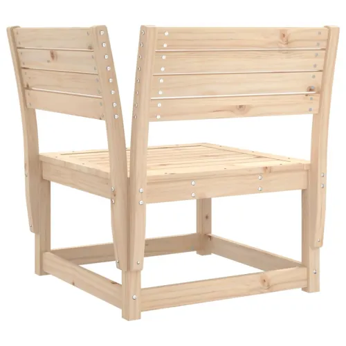 Kutna vrtna sofa 73 x 73 x 78 cm od masivne borovine - Prirodna boja bora bez jastuka 1 Cijena