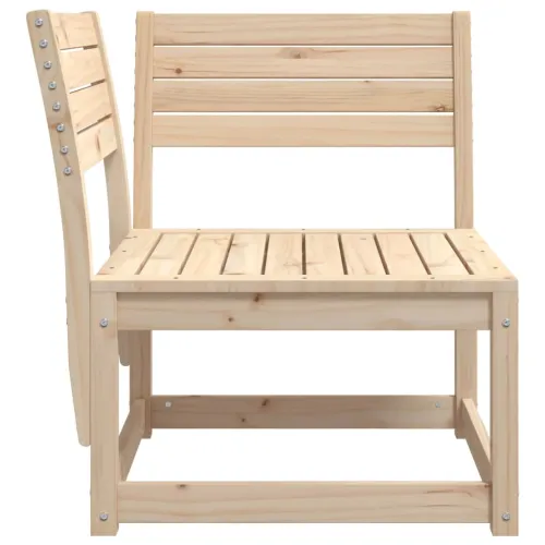 Kutna vrtna sofa 73 x 73 x 78 cm od masivne borovine - Prirodna boja bora bez jastuka 1 Cijena