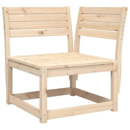 Kutna vrtna sofa 73 x 73 x 78 cm od masivne borovine - Prirodna boja bora bez jastuka 1 Cijena