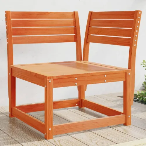 Kutna vrtna sofa voštano smeđa 73x73x78 cm od masivne borovine - Voštano smeđa bez jastuka 1 Cijena