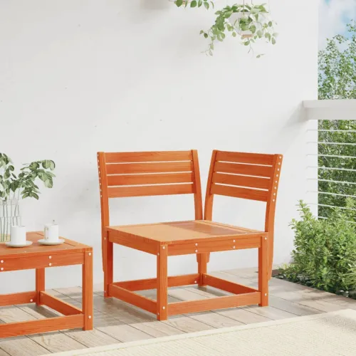 Kutna vrtna sofa voštano smeđa 73x73x78 cm od masivne borovine - Voštano smeđa bez jastuka 1 Cijena
