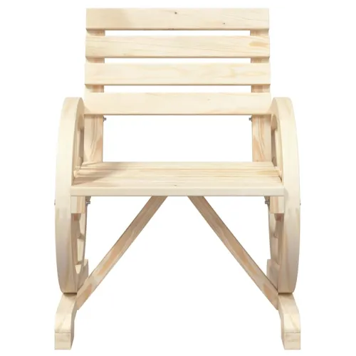 Vrtne stolice 2 kom 58 x 58 x 78,5 cm od masivne jelovine - Smeđa 2 Stolica Cijena