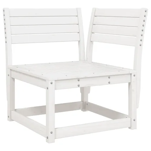 Kutna vrtna sofa 73 x 73 x 78 cm od masivne borovine - Bijela bez jastuka 1 Cijena