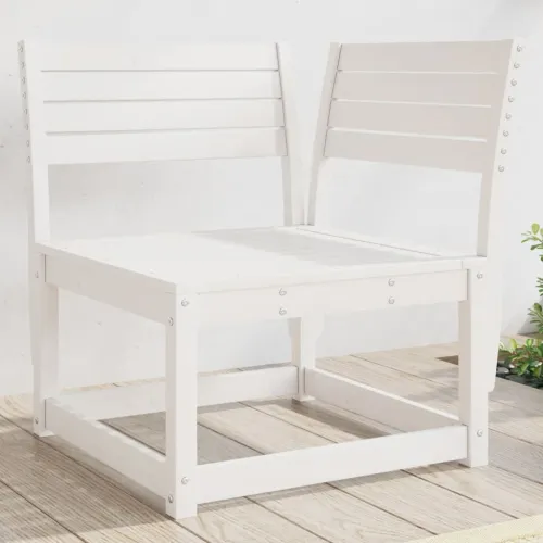Kutna vrtna sofa 73 x 73 x 78 cm od masivne borovine - Bijela bez jastuka 1 Cijena