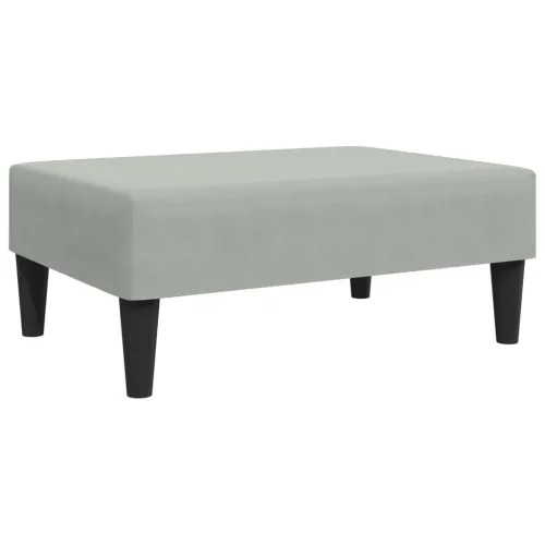 Tabure svjetlosivi 77x55x31 cm baršunasti - Svjetlosiva 1 Cijena