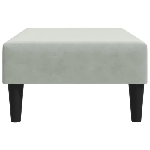 Tabure svjetlosivi 77x55x31 cm baršunasti - Svjetlosiva 1 Cijena