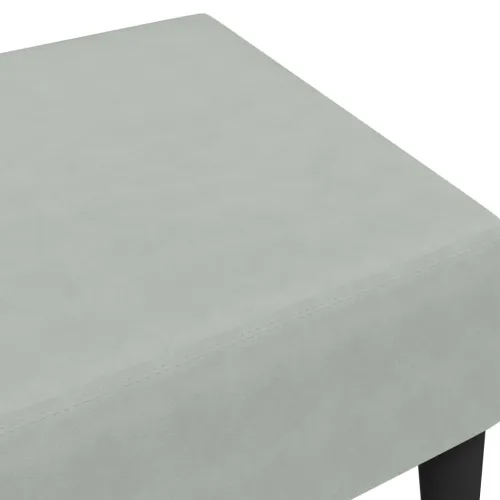 Tabure svjetlosivi 77x55x31 cm baršunasti - Svjetlosiva 1 Cijena