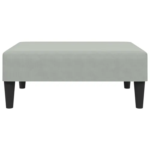 Tabure svjetlosivi 77x55x31 cm baršunasti - Svjetlosiva 1 Cijena
