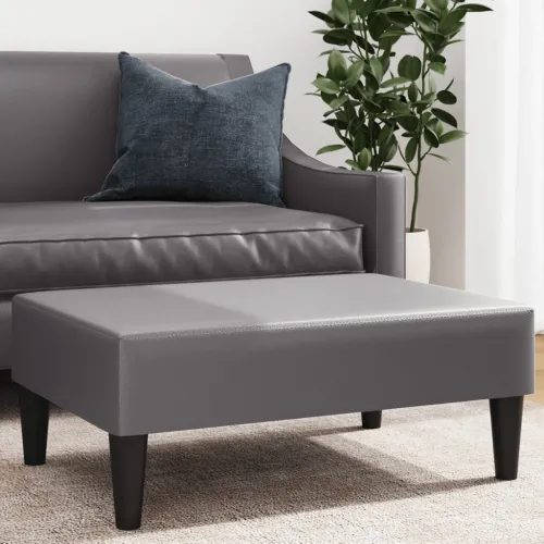 Tabure sivi 77x55x31 cm od umjetne kože - Siva 1 Cijena