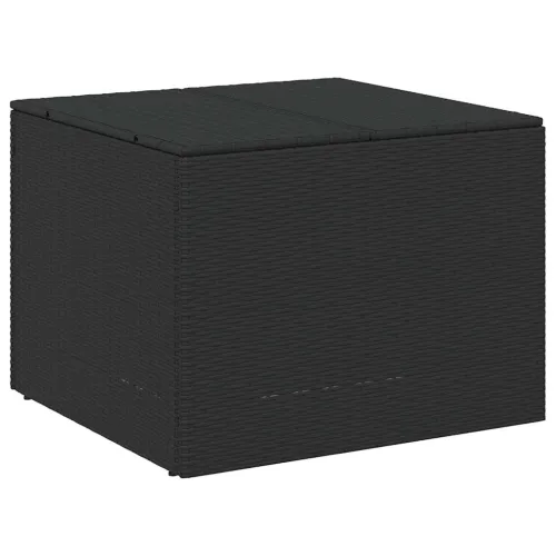 Vrtna kutija za pohranu crna 291 L od poliratana - Crna 80 x 75 x 59 cm Crna 80 x 75 x 59 cm Cijena