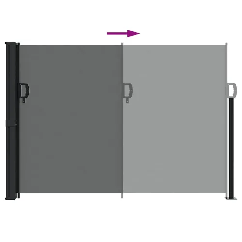 Uvlačna bočna tenda antracit boje 140x500 cm - Antracit 140 x 500 cm Cijena