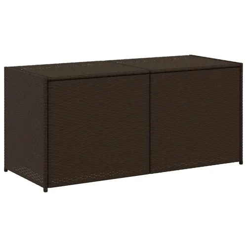 Vrtna kutija za pohranu smeđa 283 L od poliratana - Smeđa 120 x 50 x 56 cm Smeđa 120 x 50 x 56 cm Cijena