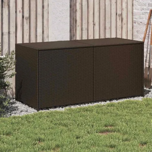 Vrtna kutija za pohranu smeđa 283 L od poliratana - Smeđa 120 x 50 x 56 cm Smeđa 120 x 50 x 56 cm Cijena