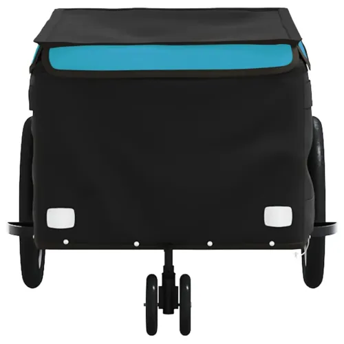 Prikolica za bicikl crno-plava 30 kg željezna - Plava 124 x 53 x 45 cm Cijena