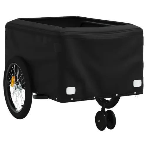 Prikolica za bicikl crno-plava 45 kg željezna - Plava 137 x 68 x 59 cm Cijena