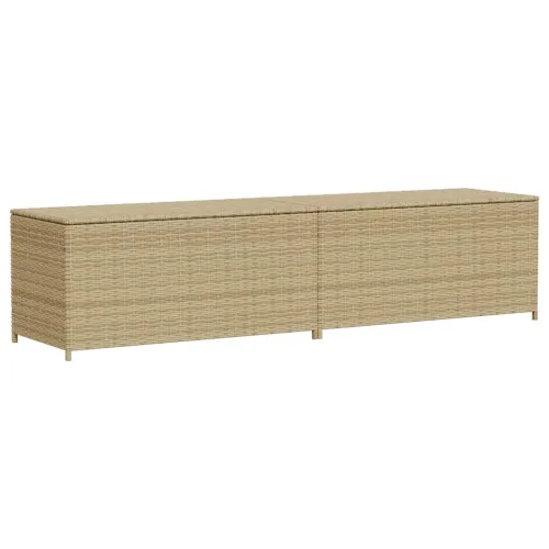 Vrtna kutija za pohranu prošarana bež 469 L od poliratana - Miješana bež 200 x 50 x 58 cm Miješana bež 200 x 50 x 58 cm Cijena