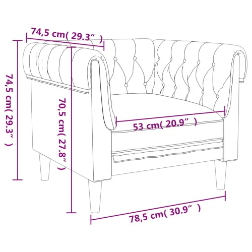 Fotelja Chesterfield plava od tkanine - Plava Sofa Cijena