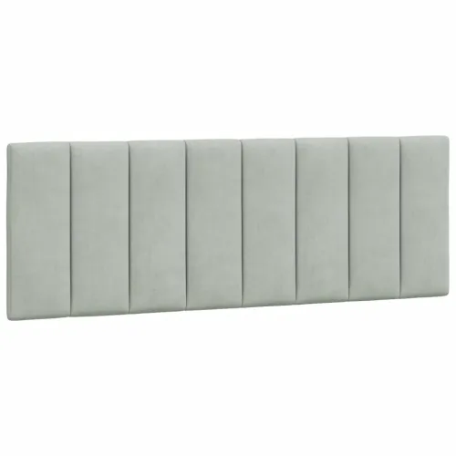 Jastuk za uzglavlje Hanko svjetlosivi 120 cm baršunasti - Svjetlosiva 120 cm Cijena