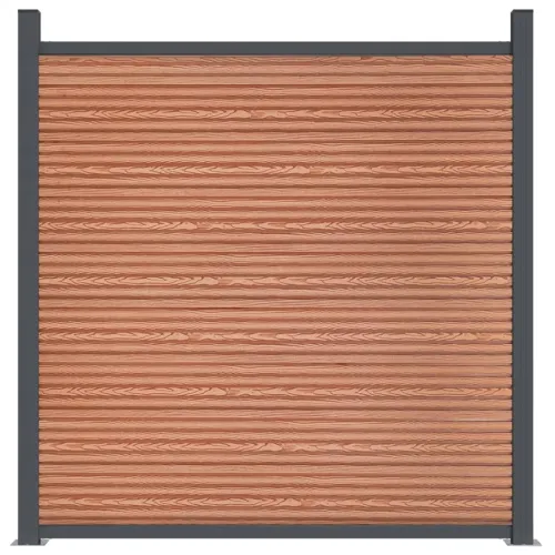 Panel za ogradu WPC smeđi 180 x 186 cm - Smeđa 180 x 186 cm 1 Smeđa Cijena