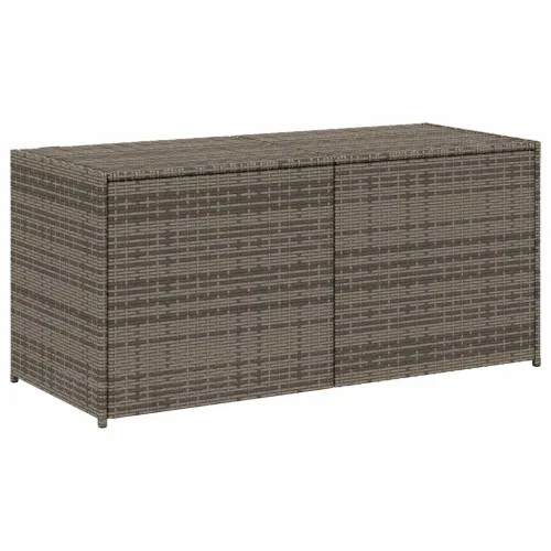 Vrtna kutija za pohranu siva 283 L od poliratana - Siva 120 x 50 x 56 cm Siva 120 x 50 x 56 cm Cijena