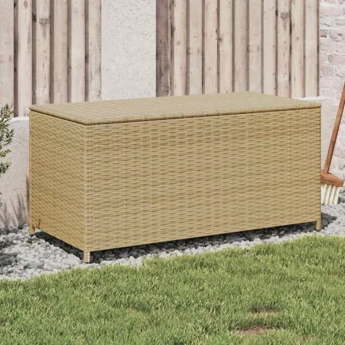 Vrtna kutija za pohranu prošarana bež 190 L od poliratana - Miješana bež 100 x 50 x 50 cm Miješana bež 100 x 50 x 50 cm Cijena