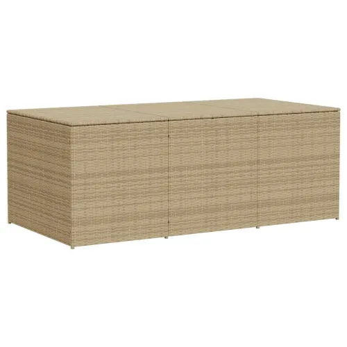 Vrtna kutija za pohranu prošarana bež 984 L od poliratana - Miješana bež 180 x 90 x 70 cm Miješana bež 180 x 90 x 70 cm Cijena
