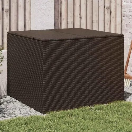 Vrtna kutija za pohranu smeđa 291 L od poliratana - Smeđa 80 x 75 x 59 cm Smeđa 80 x 75 x 59 cm Cijena