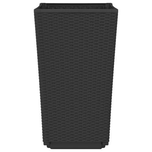 Vrtne sadilice 2 kom crne 32,5 x 32,5 x 57 cm od PP-a - Crna 2 Cijena