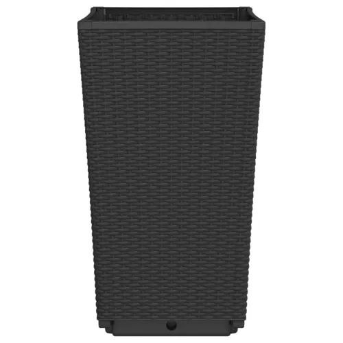 Vrtne sadilice 2 kom crne 32,5 x 32,5 x 57 cm od PP-a - Crna 2 Cijena
