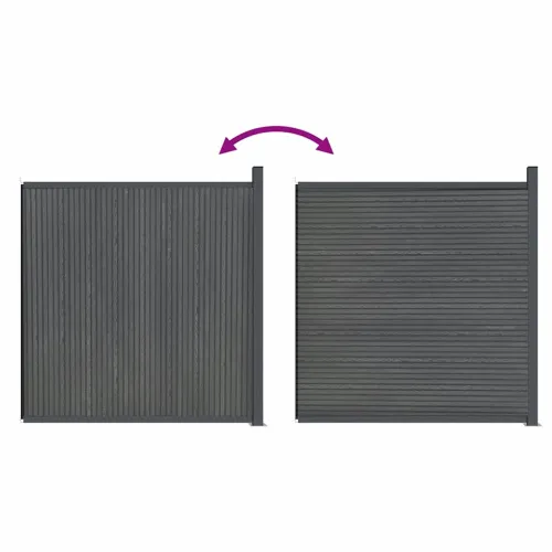 Panel za ogradu WPC sivi 173 x 186 cm - Siva 173 x 186 cm 1 Siva Cijena