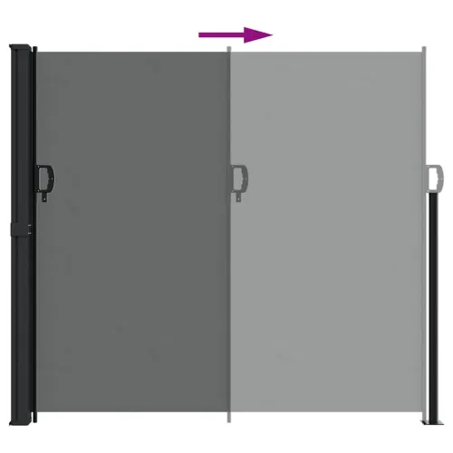Uvlačna bočna tenda antracit boje 180x300 cm - Antracit 180 x 300 cm Cijena