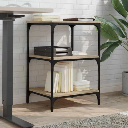 Stalak za printer 3 razine boja hrasta sonome 50x41x75 cm drveni - Sonoma hrast Cijena