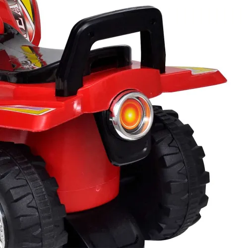 Crveni dječji quad na guranje sa zvukom i svjetlom - Crvena i crna Cijena