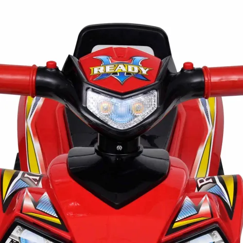 Crveni dječji quad na guranje sa zvukom i svjetlom - Crvena i crna Cijena